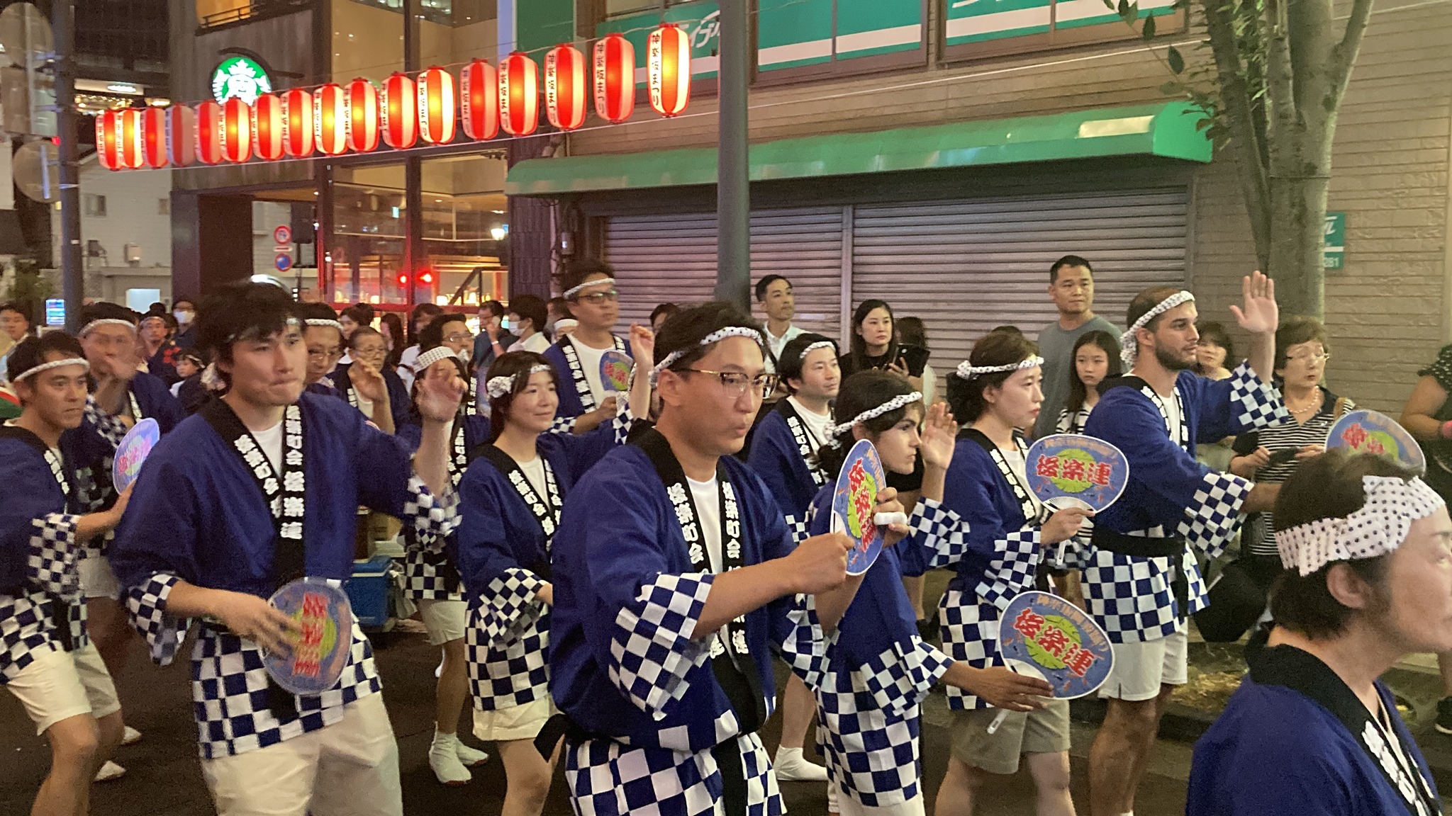 Students and staff joined Awa odori dance festival